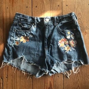 American Eagle Embroidered Shorts